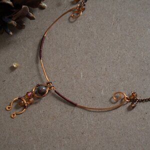 Copper Wire Rustic Necklace